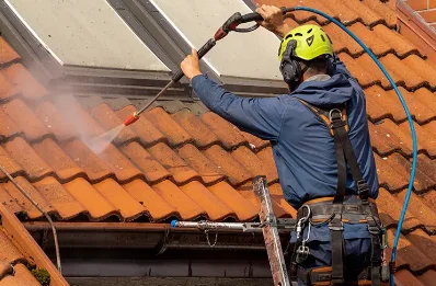 Démoussage et hydrofuge de toiture à Viricelles